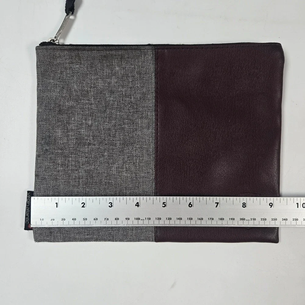 Herschel Virgin Atlantic Pouch Burgundy Grey Travel Amenity Bag Case‎ Toiletry